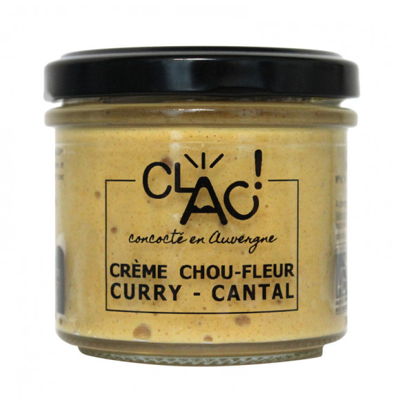 Crème de chou-fleur curry et cantal - clac